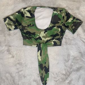 Twin Peaks Girl Military Monday Top